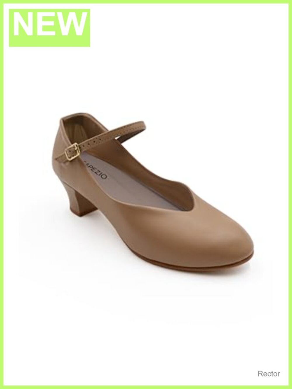 Jr. Footlight Character Shoes Leather Sole Low Heel Buckle Dance Shoes for Women